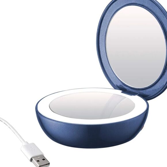 Conair Unbound Petite Rechargeable Compact LED-Lighted Mirror - Picture 3 of 13